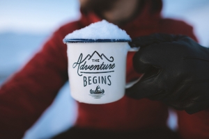 Coffee Break for Skier