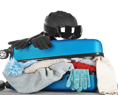 Packed Ski Bag